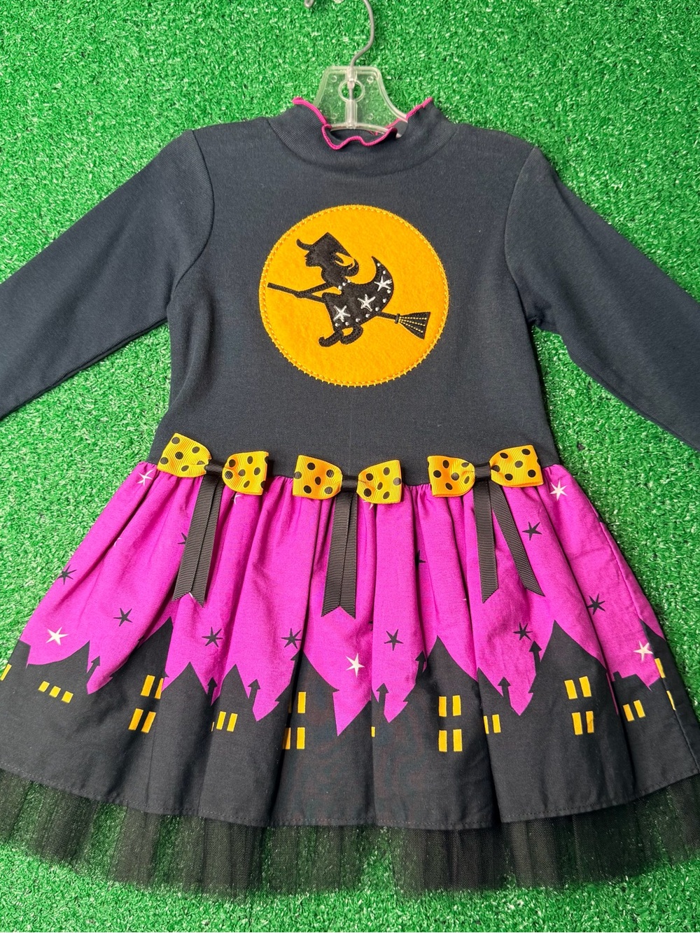 Bonnie Jean Black, Purple & Yellow Witch Dress